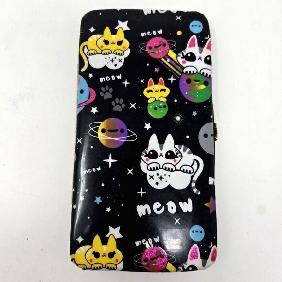 LOUNGEFLY Clutch Wallet Space Kitty Kittens Outterspace - Picture 1 of 10
